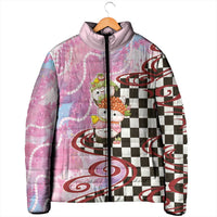 Personalized Japanese Kawaii Sushi Roll Padded Jacket Wagara Palaka Pattern