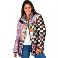 Personalized Japanese Kawaii Sushi Roll Padded Jacket Wagara Palaka Pattern