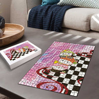 Personalized Japanese Kawaii Sushi Roll Puzzle Wagara Palaka Pattern