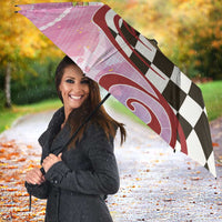 Personalized Japanese Kawaii Sushi Roll Umbrella Wagara Palaka Pattern