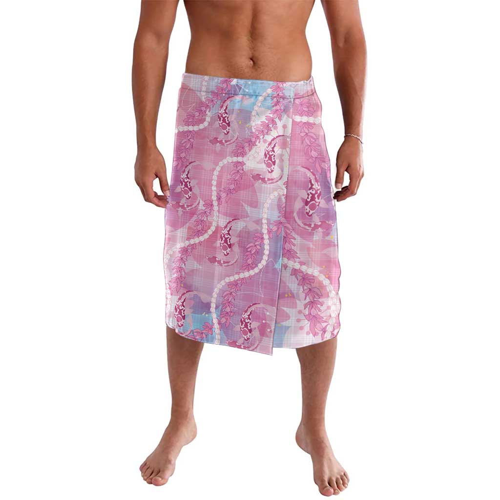 Japanese Koi Fish Lavalava Pink Wagara Palaka Honohono Pikake Lei