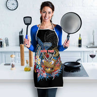 Personalized Japanese Koi Fish Ramen Apron Aloha Shark Kakau Pattern