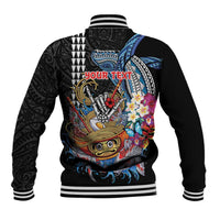 Personalized Japanese Koi Fish Ramen Baseball Jacket Aloha Shark Kakau Pattern