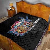 Personalized Japanese Koi Fish Ramen Quilt Aloha Shark Kakau Pattern