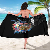 Personalized Japanese Koi Fish Ramen Sarong Aloha Shark Kakau Pattern