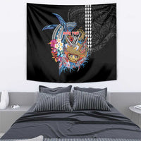 Personalized Japanese Koi Fish Ramen Tapestry Aloha Shark Kakau Pattern