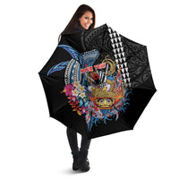 Personalized Japanese Koi Fish Ramen Umbrella Aloha Shark Kakau Pattern