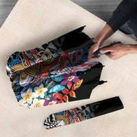 Personalized Japanese Koi Fish Ramen Umbrella Aloha Shark Kakau Pattern