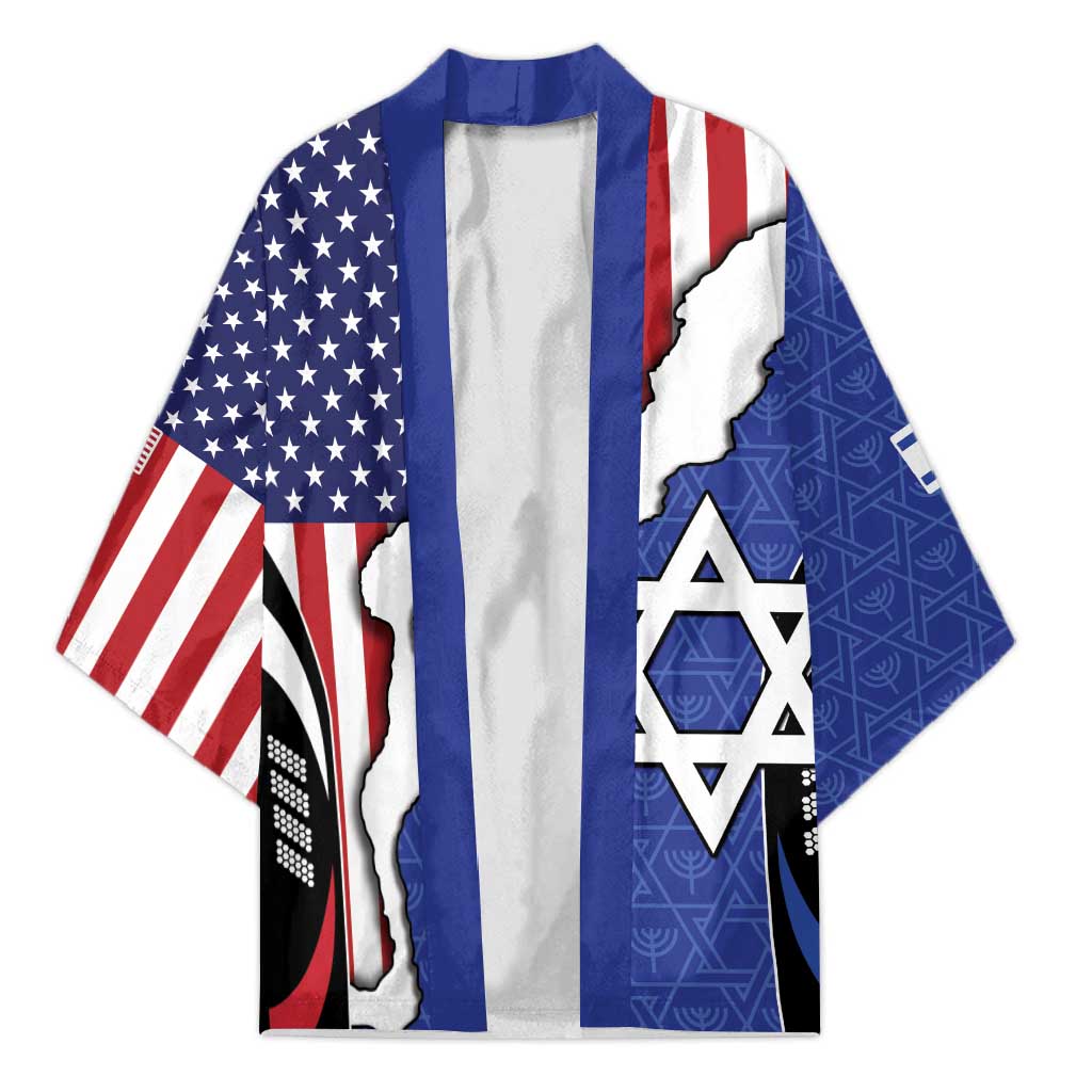 USA Israel Kimono Stars of David Sporty Style