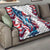 Personalized United States Independence Day Quilt Statue of Liberty Happy 4th Of July