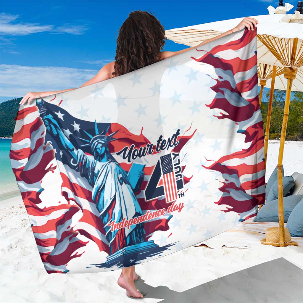 Personalized United States Independence Day Sarong Statue of Liberty Happy 4th Of July - Wonder Print Shop