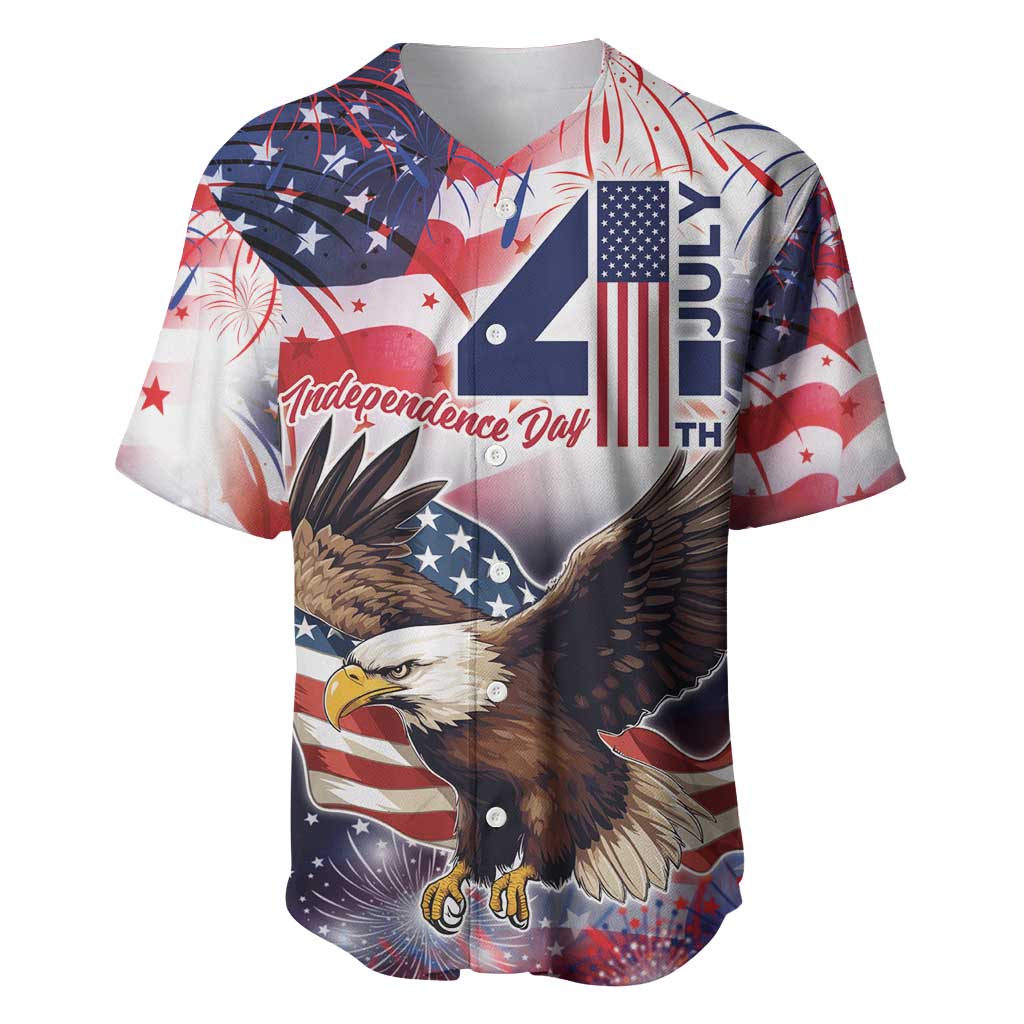 Personalized American Eagles 4th of July Baseball Jersey USA Independence Day LT9 - Wonder Print Shop