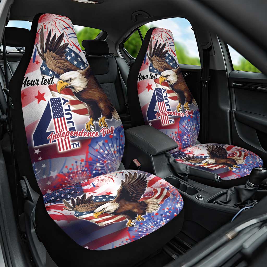 Personalized American Eagles 4th of July Car Seat Cover USA Independence Day LT9 - Wonder Print Shop