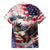 Personalized American Eagles 4th of July Family Matching Puletasi and Hawaiian Shirt USA Independence Day - Wonder Print Shop