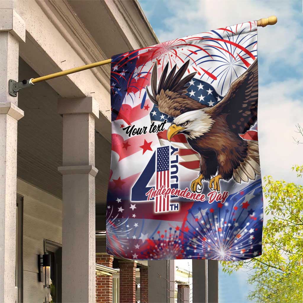 Personalized American Eagles 4th of July Garden Flag USA Independence Day - Wonder Print Shop