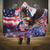 Personalized American Eagles 4th of July Hooded Blanket USA Independence Day