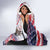 Personalized American Eagles 4th of July Hooded Blanket USA Independence Day