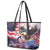 Personalized American Eagles 4th of July Leather Tote Bag USA Independence Day - Wonder Print Shop