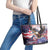 Personalized American Eagles 4th of July Leather Tote Bag USA Independence Day - Wonder Print Shop