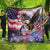 Personalized American Eagles 4th of July Quilt USA Independence Day