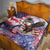 Personalized American Eagles 4th of July Quilt USA Independence Day