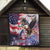 Personalized American Eagles 4th of July Quilt USA Independence Day