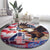 Personalized American Eagles 4th of July Round Carpet USA Independence Day