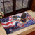 Personalized American Eagles 4th of July Rubber Doormat USA Independence Day - Wonder Print Shop