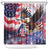 Personalized American Eagles 4th of July Shower Curtain USA Independence Day