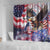 Personalized American Eagles 4th of July Shower Curtain USA Independence Day