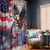 Personalized American Eagles 4th of July Window Curtain USA Independence Day