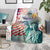 Personalized 4th of July USA Statue of Liberty Blanket Happy Independence Day