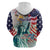 Personalized 4th of July USA Statue of Liberty Hoodie Happy Independence Day - Wonder Print Shop