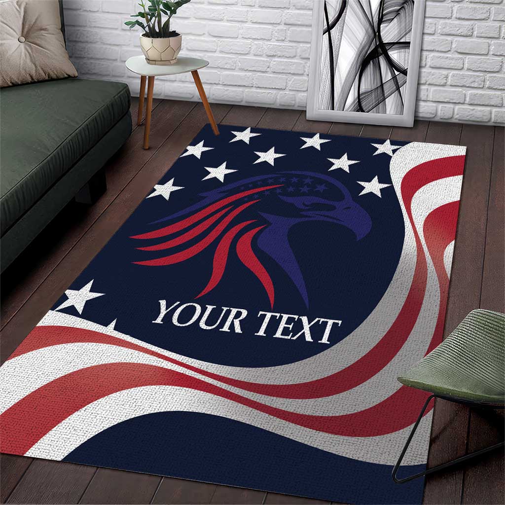 Custom USA Rugby Area Rug The Eagles Summer Paris 2024 LT9 - Wonder Print Shop