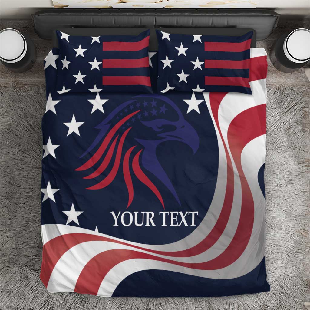 Custom USA Rugby Bedding Set The Eagles Summer Paris 2024 LT9 - Wonder Print Shop