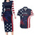 Custom USA Rugby Couples Matching Long Sleeve Bodycon Dress and Hawaiian Shirt The Eagles Summer Paris 2024 LT9 - Wonder Print Shop