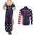 Custom USA Rugby Couples Matching Summer Maxi Dress and Long Sleeve Button Shirt The Eagles Summer Paris 2024 LT9 - Wonder Print Shop