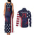 Custom USA Rugby Couples Matching Tank Maxi Dress and Long Sleeve Button Shirt The Eagles Summer Paris 2024 LT9 - Wonder Print Shop