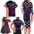 Custom USA Rugby Family Matching Long Sleeve Bodycon Dress and Hawaiian Shirt The Eagles Summer Paris 2024 LT9 - Wonder Print Shop