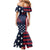 Custom USA Rugby Family Matching Mermaid Dress and Hawaiian Shirt The Eagles Summer Paris 2024 LT9 - Wonder Print Shop