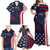 Custom USA Rugby Family Matching Off Shoulder Maxi Dress and Hawaiian Shirt The Eagles Summer Paris 2024 LT9 - Wonder Print Shop