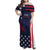 Custom USA Rugby Family Matching Off Shoulder Maxi Dress and Hawaiian Shirt The Eagles Summer Paris 2024 LT9 - Wonder Print Shop