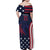 Custom USA Rugby Family Matching Off Shoulder Maxi Dress and Hawaiian Shirt The Eagles Summer Paris 2024 LT9 - Wonder Print Shop