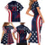 Custom USA Rugby Family Matching Short Sleeve Bodycon Dress and Hawaiian Shirt The Eagles Summer Paris 2024 - Wonder Print Shop