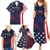 Custom USA Rugby Family Matching Summer Maxi Dress and Hawaiian Shirt The Eagles Summer Paris 2024 - Wonder Print Shop