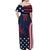 Custom USA Rugby Off Shoulder Maxi Dress The Eagles Summer Paris 2024 - Wonder Print Shop