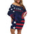 Custom USA Rugby Off Shoulder Short Dress The Eagles Summer Paris 2024 - Wonder Print Shop