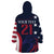 Custom USA Rugby Wearable Blanket Hoodie The Eagles Summer Paris 2024