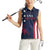 Custom USA Rugby Women Sleeveless Polo Shirt The Eagles Summer Paris 2024