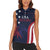 Custom USA Rugby Women Sleeveless Polo Shirt The Eagles Summer Paris 2024